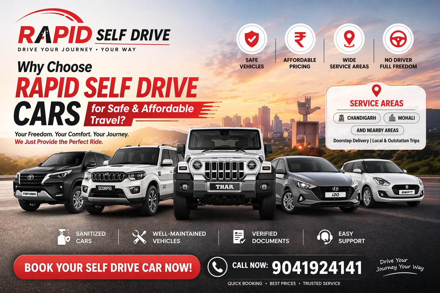 Why Choose Rapid Self Drive Cars for Safe & Affordable Travel?